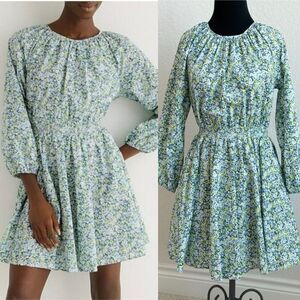 J Crew Palermo Smocked-Waist Mini Dress Liberty Thorpe Hill Women’s S Floral